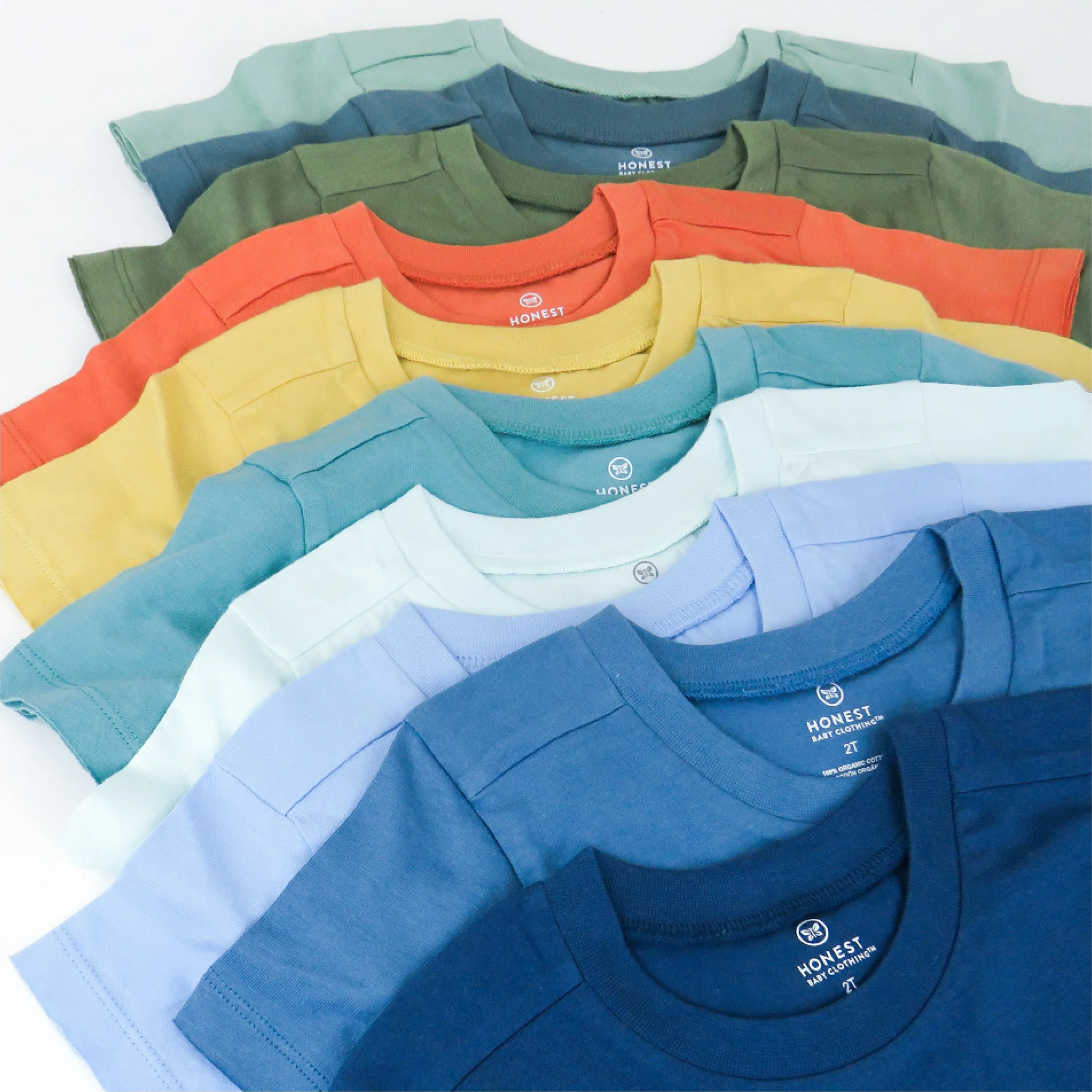 10-Pack Organic Cotton Short Sleeve T-Shirts