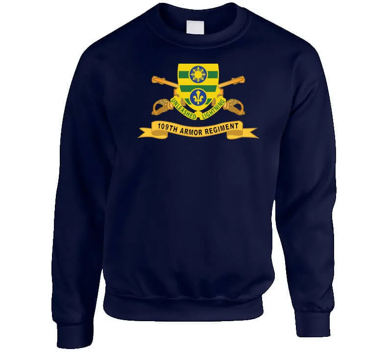 109th Armor Regiment W Br - Ribbon X 300 Classic T Shirt, Crewneck Sweatshirt, Hoodie, Long Sleeve