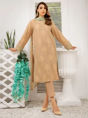 2 Piece Jacquard Suit-Embroidered (Unstitched)