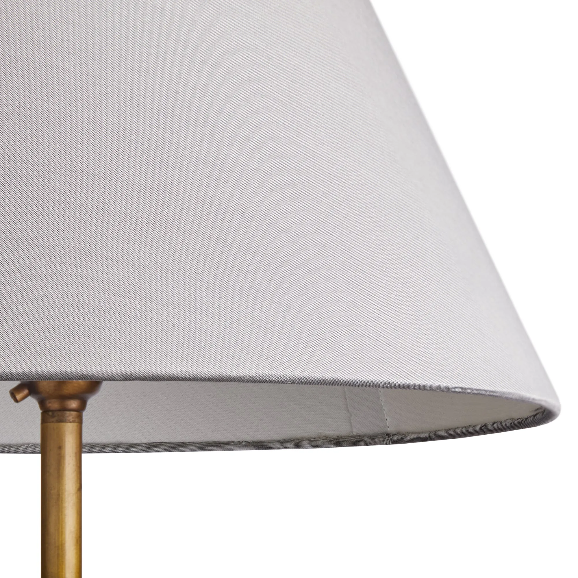 25cm empire lampshade in pewter dupion silk