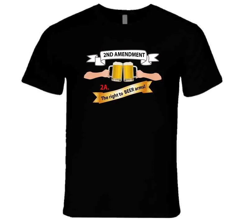 2nd Amendment 2a - The Right To Beer Arms X 300 Long Sleeve T Shirt