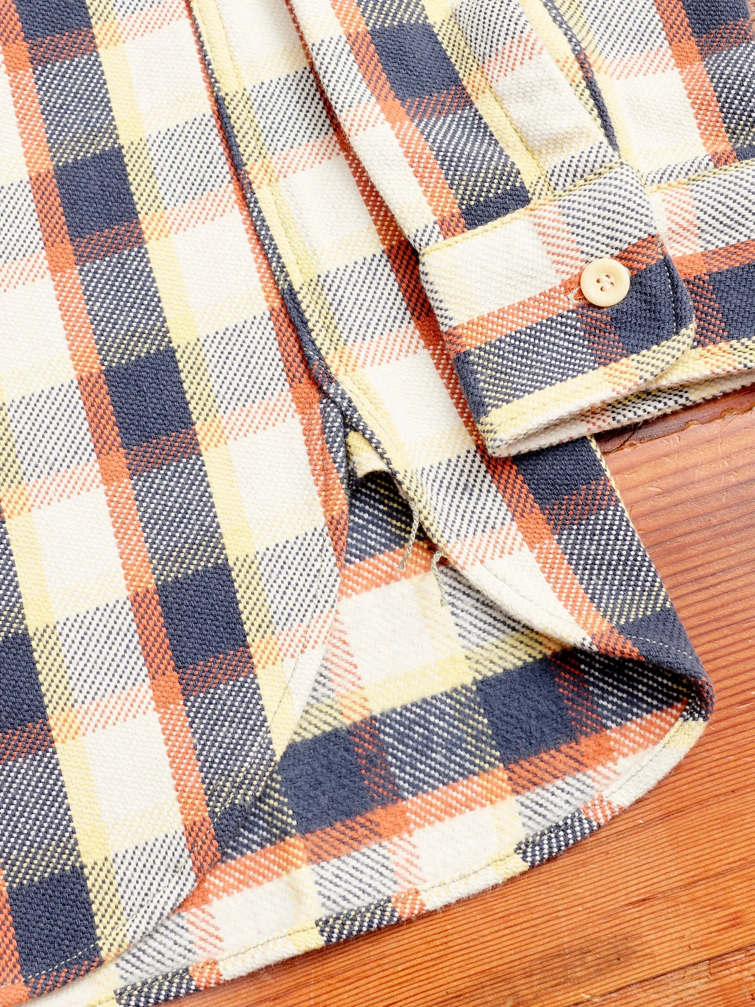 3104 Plaid Check Flannel Shirt in Navy