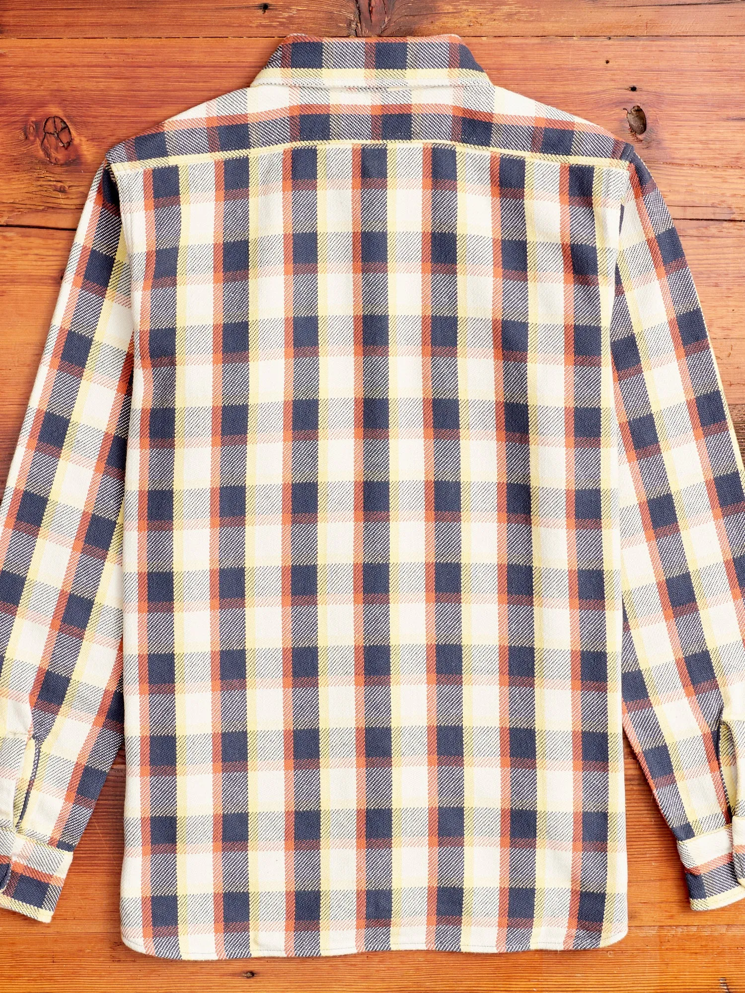 3104 Plaid Check Flannel Shirt in Navy