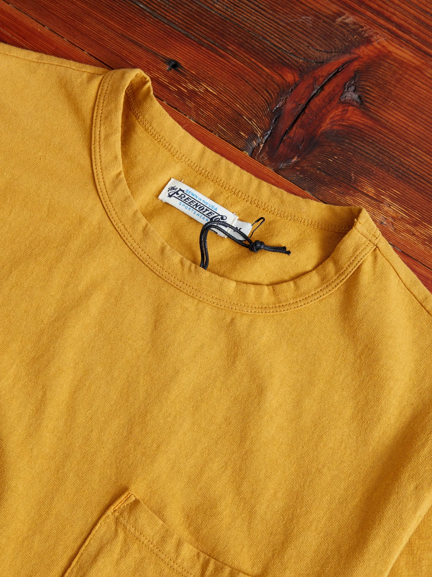 9oz Pocket T-Shirt in Mustard