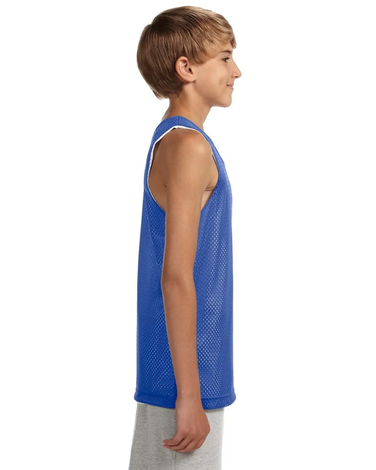 A4 N2206 Youth Reversible Mesh Tank