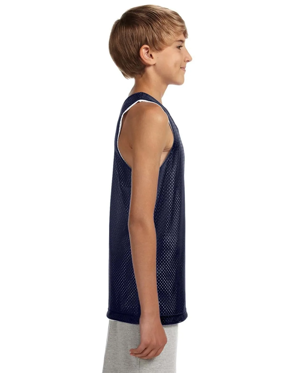 A4 N2206 Youth Reversible Mesh Tank