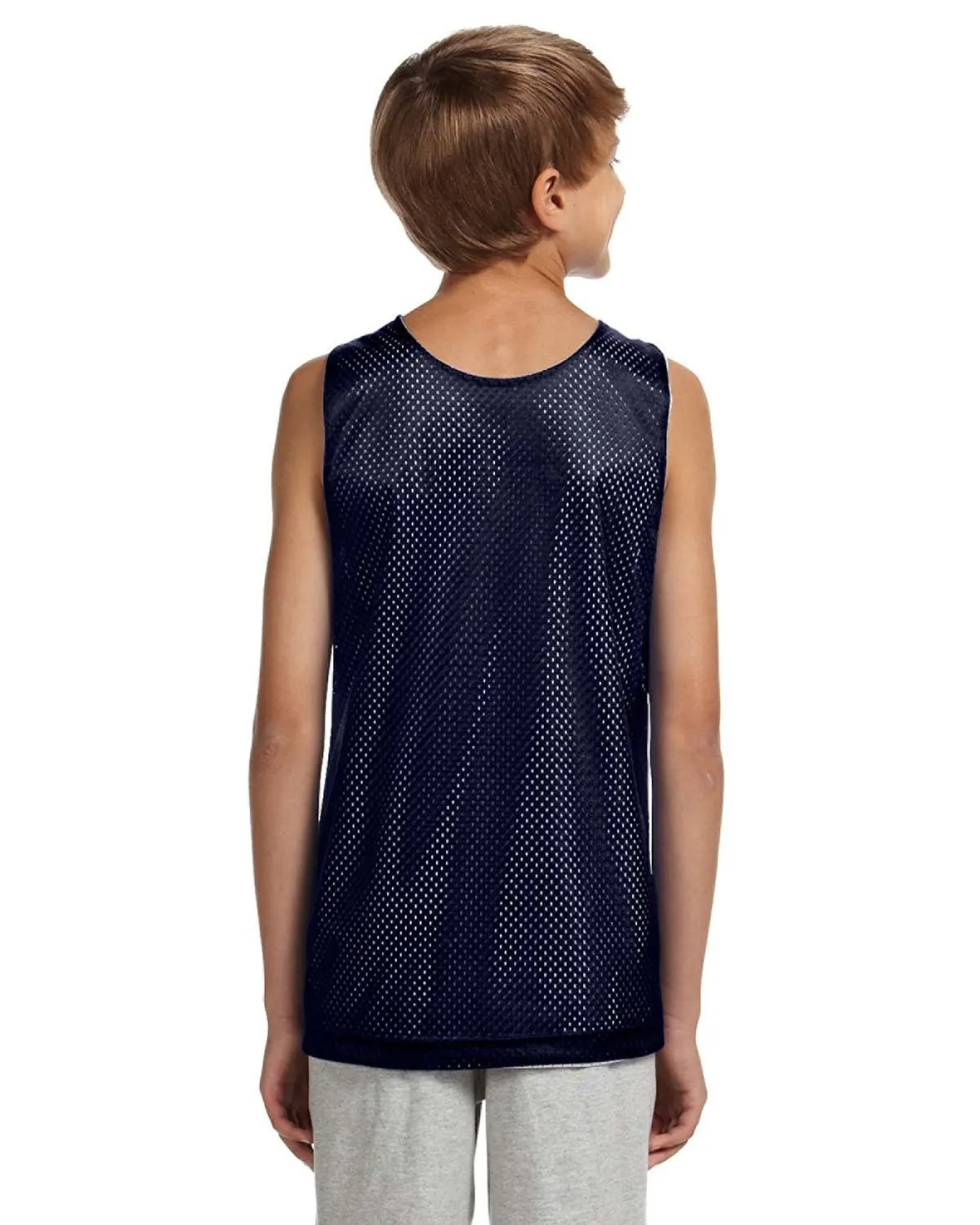 A4 N2206 Youth Reversible Mesh Tank