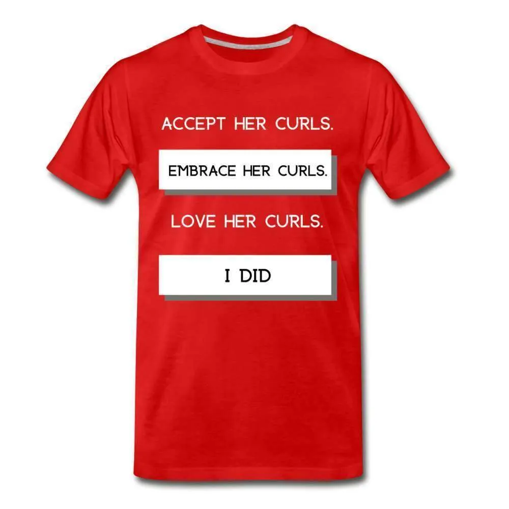 Accept Her Curls Men's T-Shirt