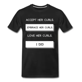 Accept Her Curls Men's T-Shirt