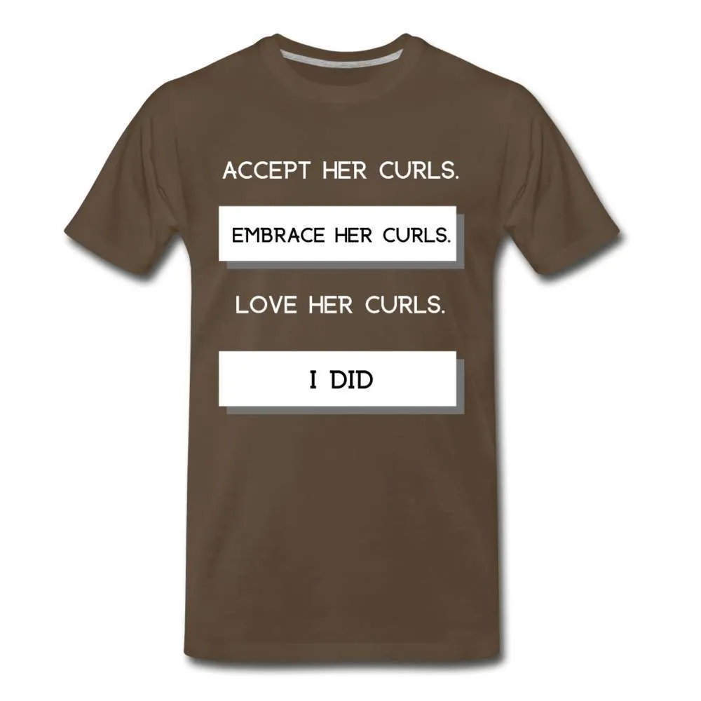 Accept Her Curls Men's T-Shirt