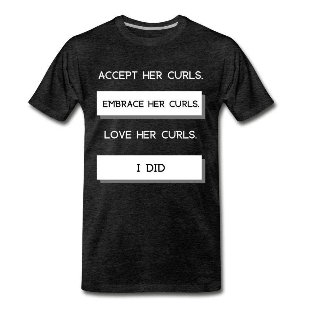 Accept Her Curls Men's T-Shirt