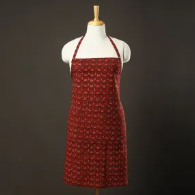 Ajrakh Block Printed Cotton Apron with Pocket 12