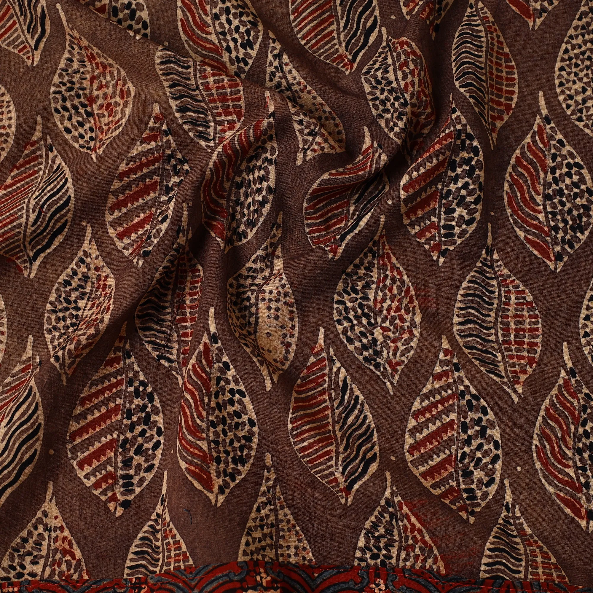 Ajrakh Block Printed Cotton Bandana