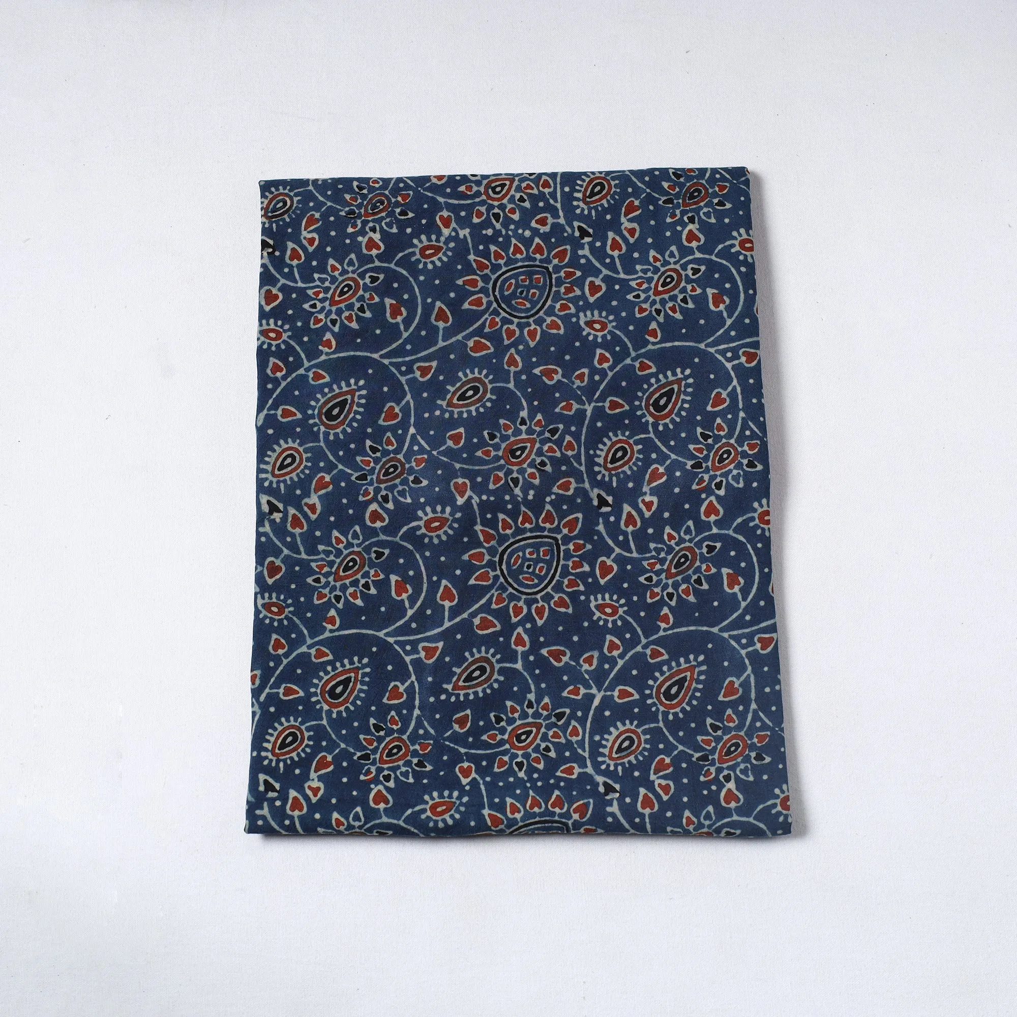 Ajrakh Block Printed Cotton Precut Fabric 08