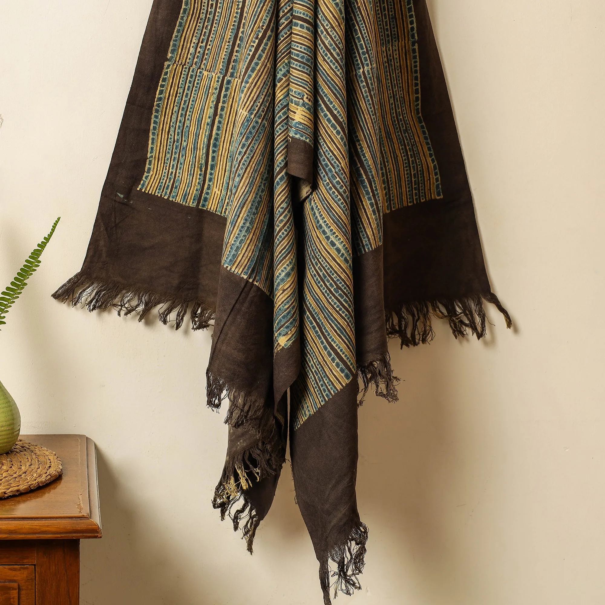 Ajrakh Block Printed Handloom Cotton Towel