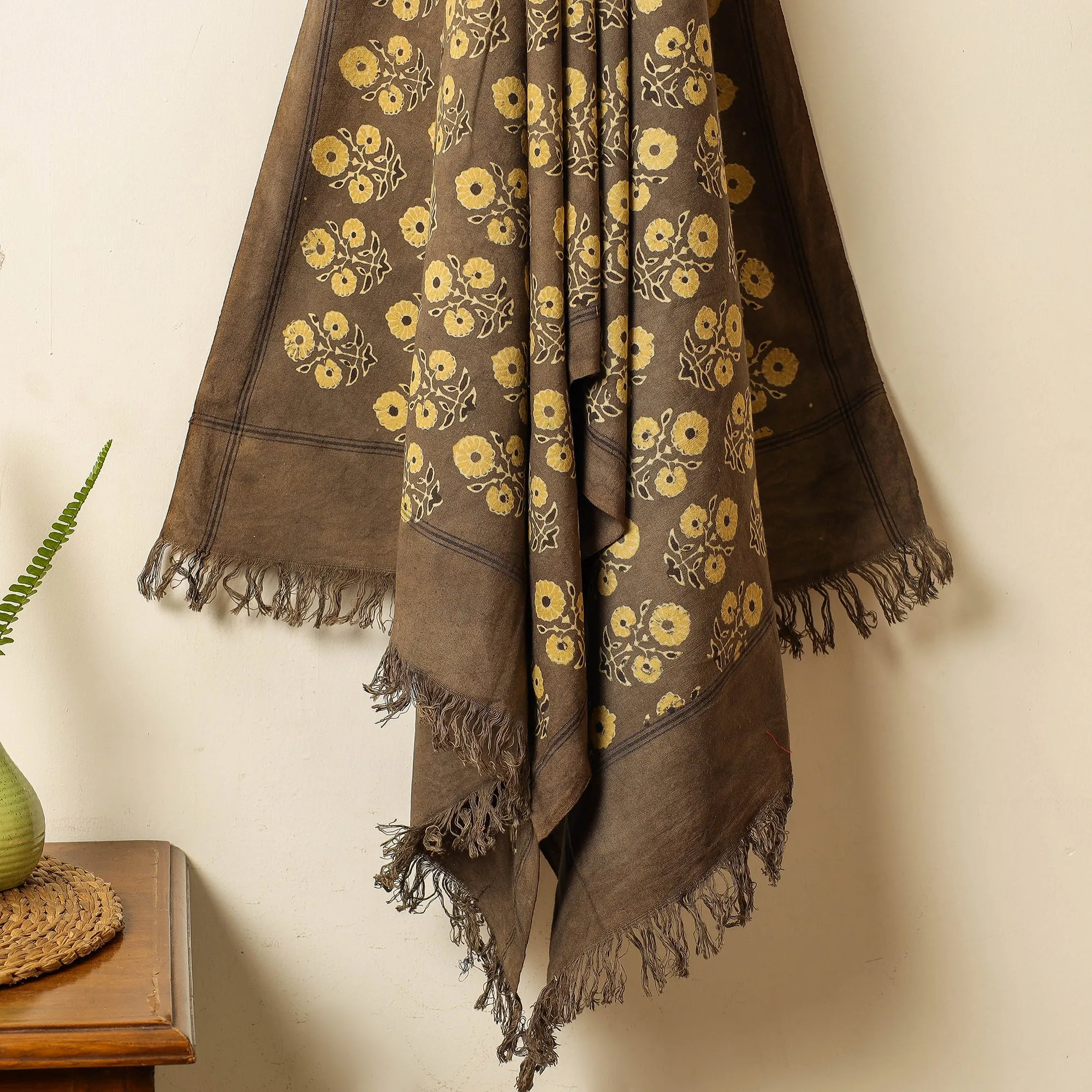 Ajrakh Block Printed Handloom Cotton Towel