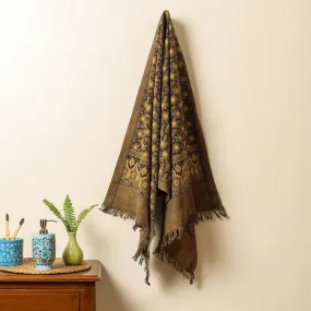 Ajrakh Block Printed Handloom Cotton Towel