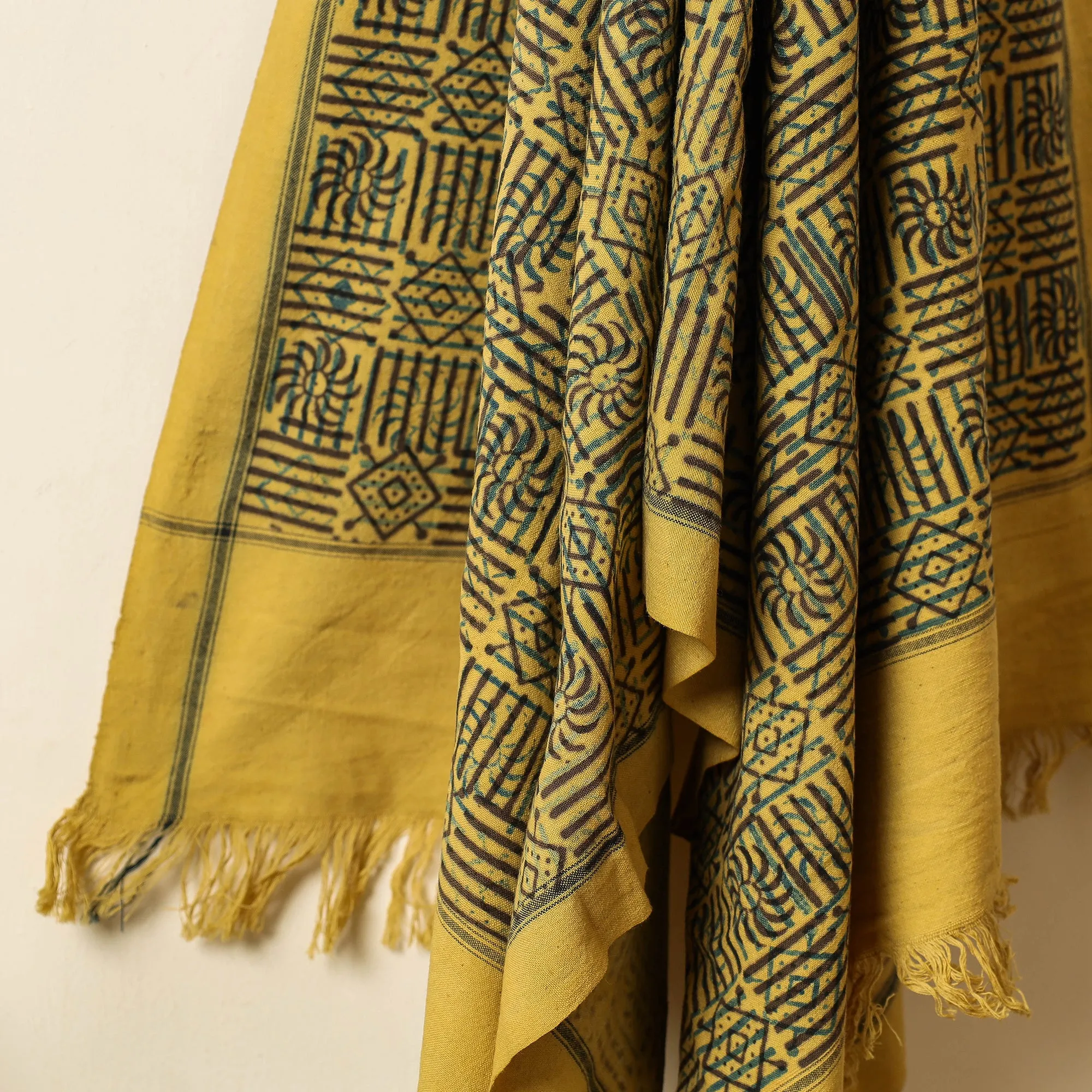 Ajrakh Block Printed Handloom Cotton Towel