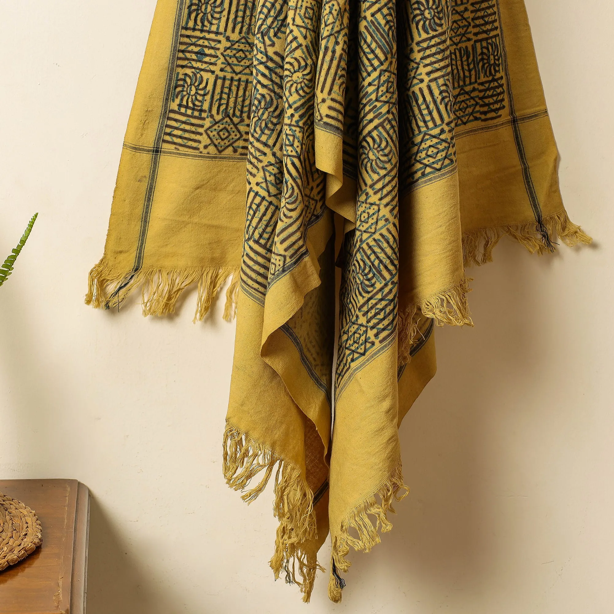 Ajrakh Block Printed Handloom Cotton Towel