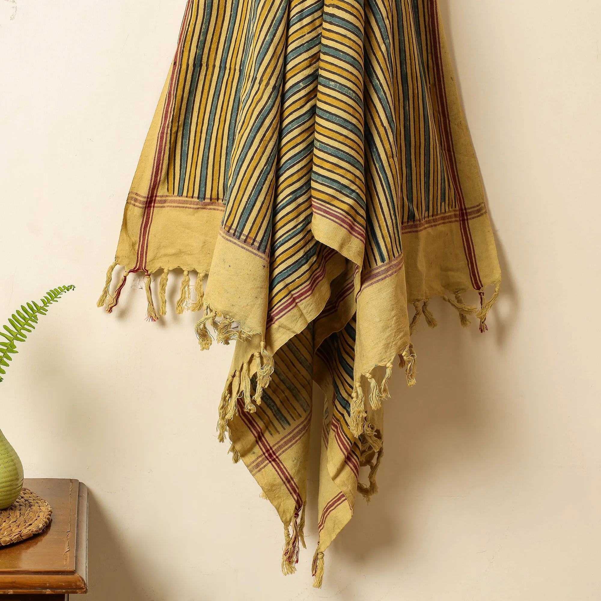 Ajrakh Block Printed Handloom Cotton Towel