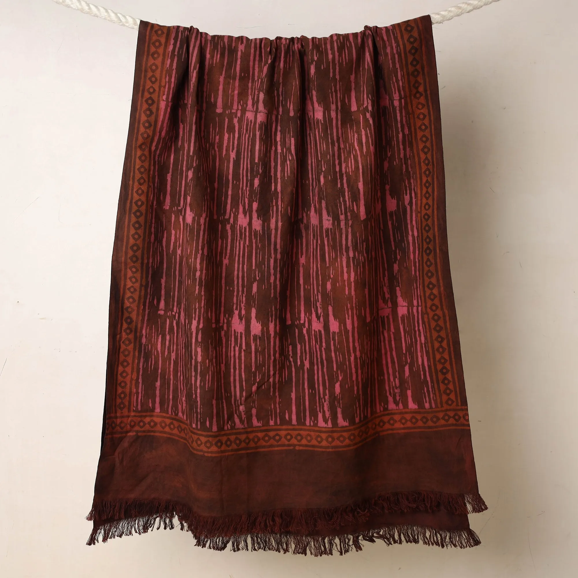 Akola Block Printed Pure Handloom Cotton Towel