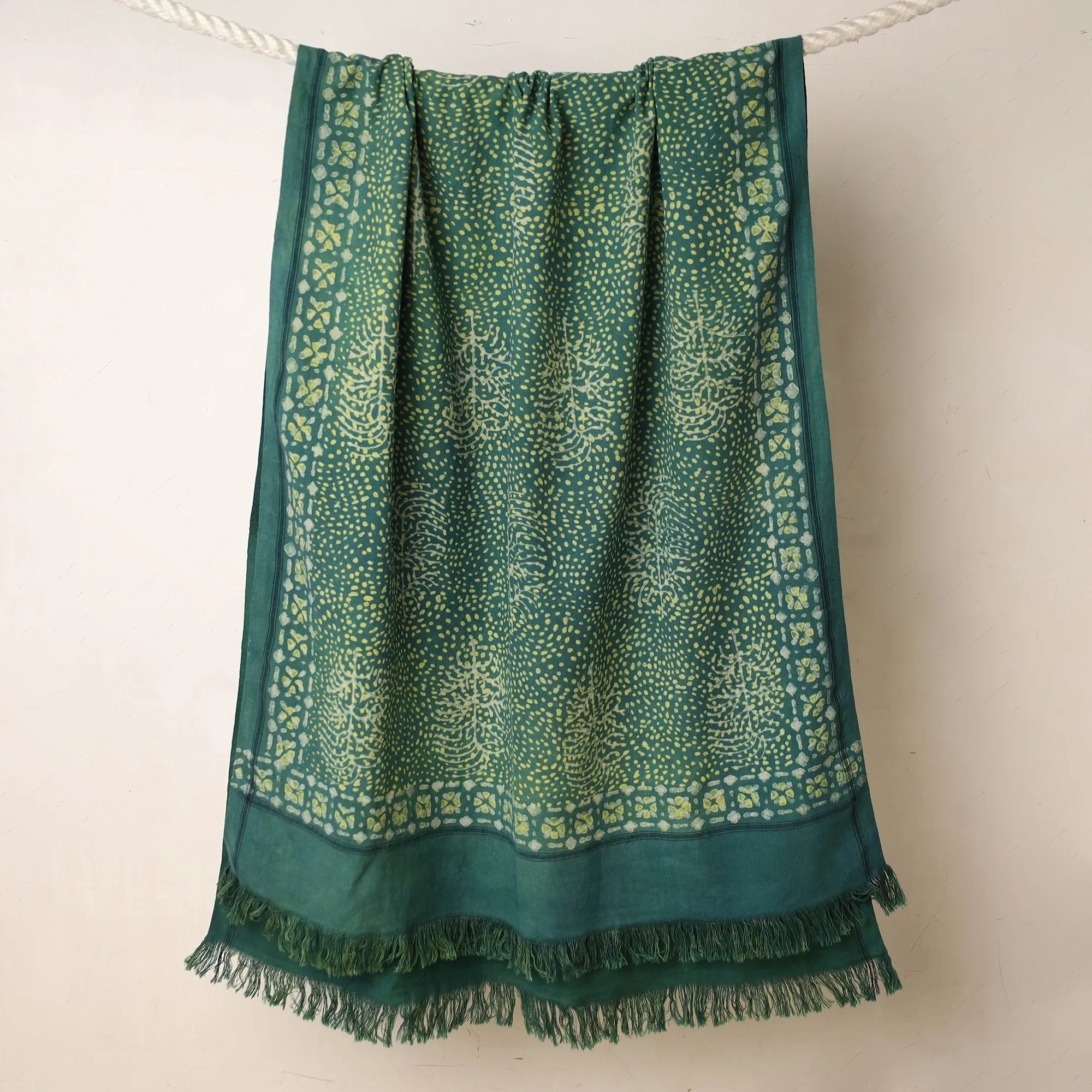 Akola Block Printed Pure Handloom Cotton Towel