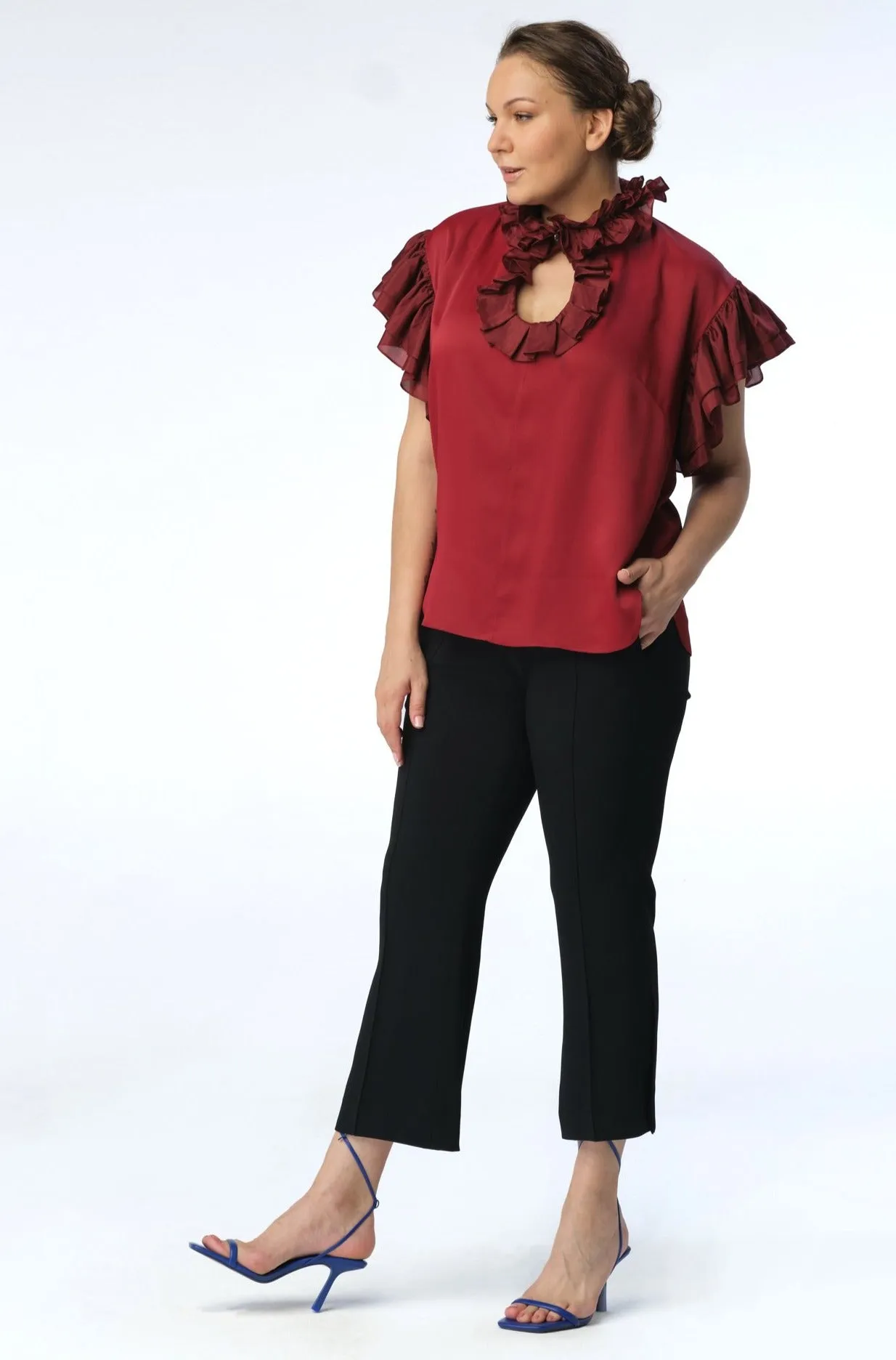 Annabelle Blouse // Bordeaux