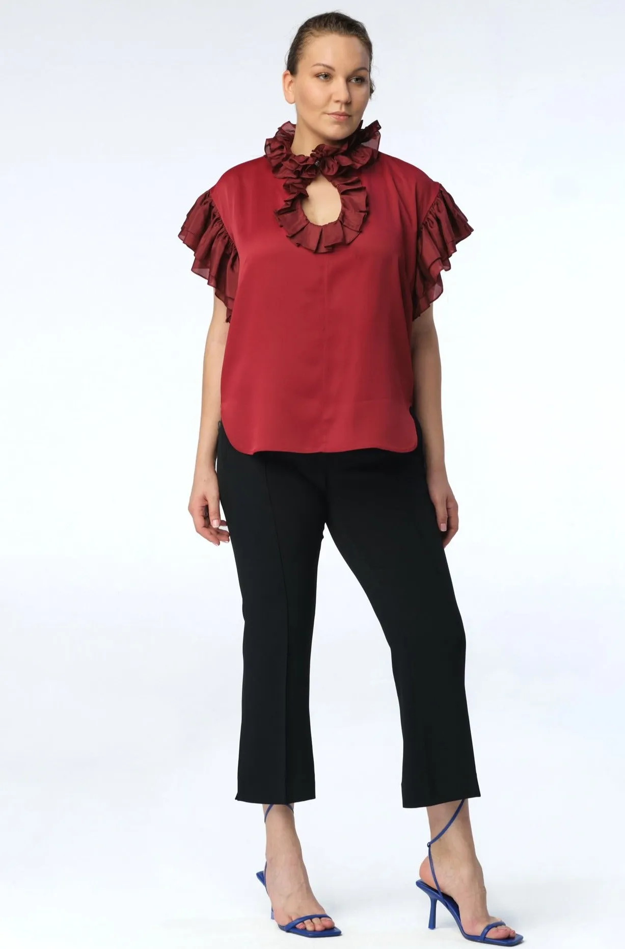 Annabelle Blouse // Bordeaux