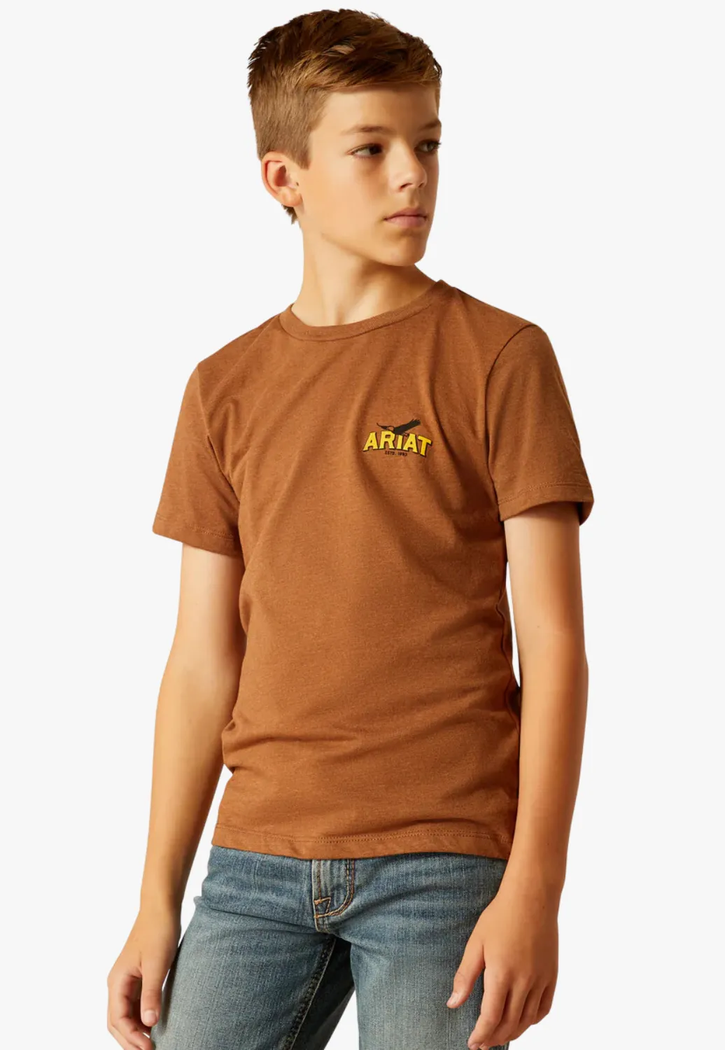 Ariat Boys Bison Sketch Shield T-shirt