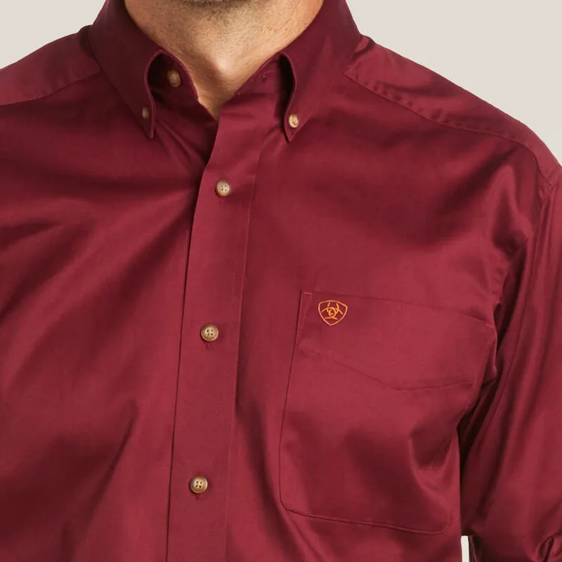 Ariat Solid Twill Fitted Shirt Style 10034226