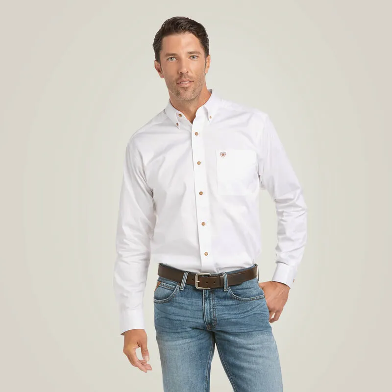 Ariat Solid Twill Fitted Shirt Style 10034230