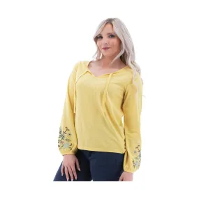 Aventura Women's Kateri Long Sleeve Top - Custard - ONLINE STORE CREDIT/EXCHANGE ONLY