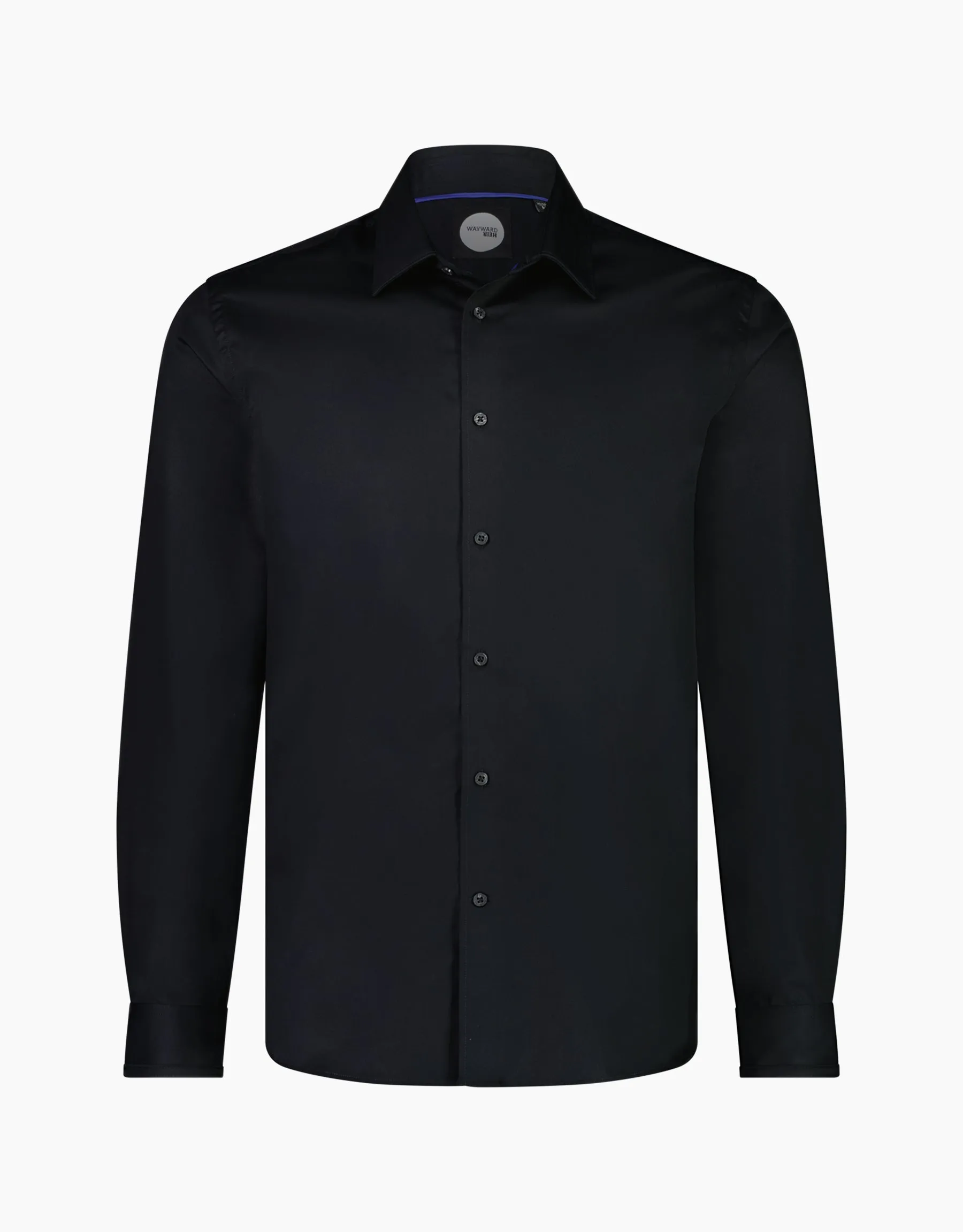 Banks Black Twill Tailored Shirt