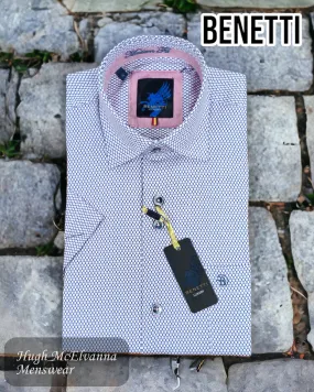 Benetti 'LEO' Violet Short Sleeve Shirt