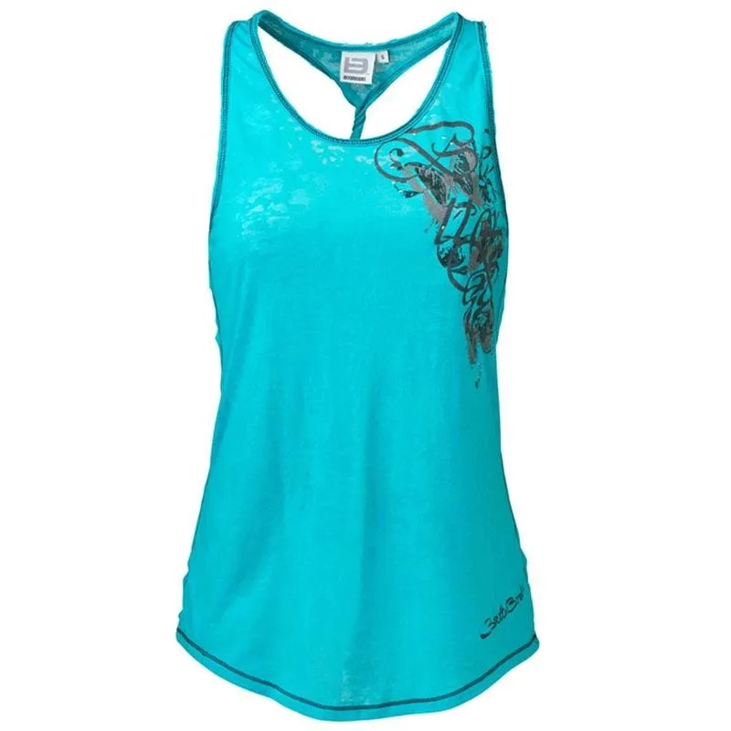 Better Bodies Burnout T-Back - Aqua Blue