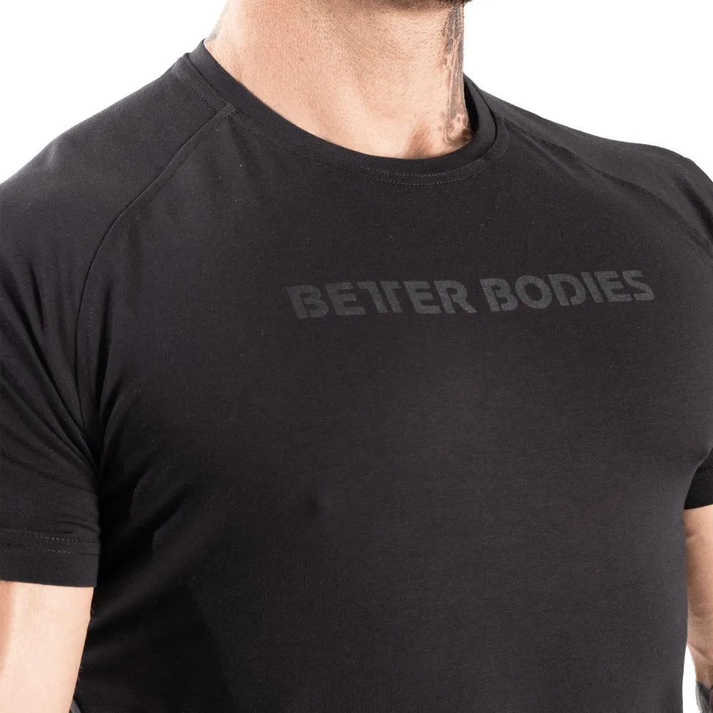 Better Bodies Gym Tapered Tee - Black/Black