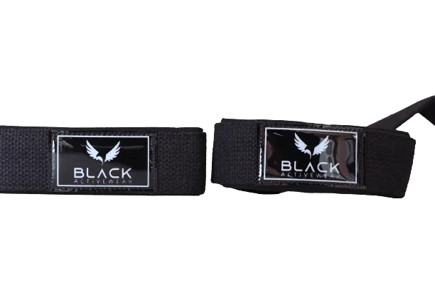 BLACK ACTIVE LIFTING STRAPS