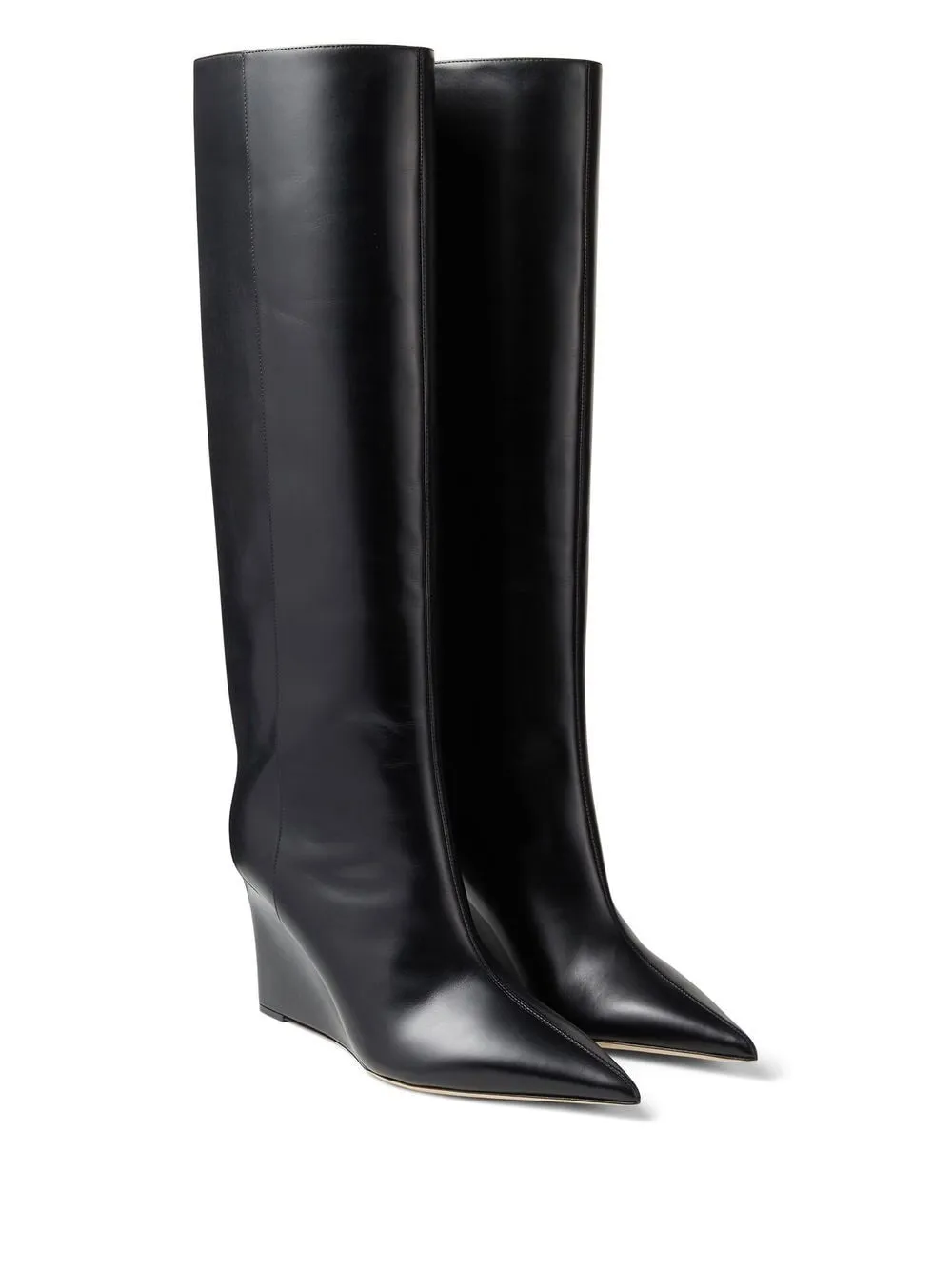 Blake85 tall leather wedge boot