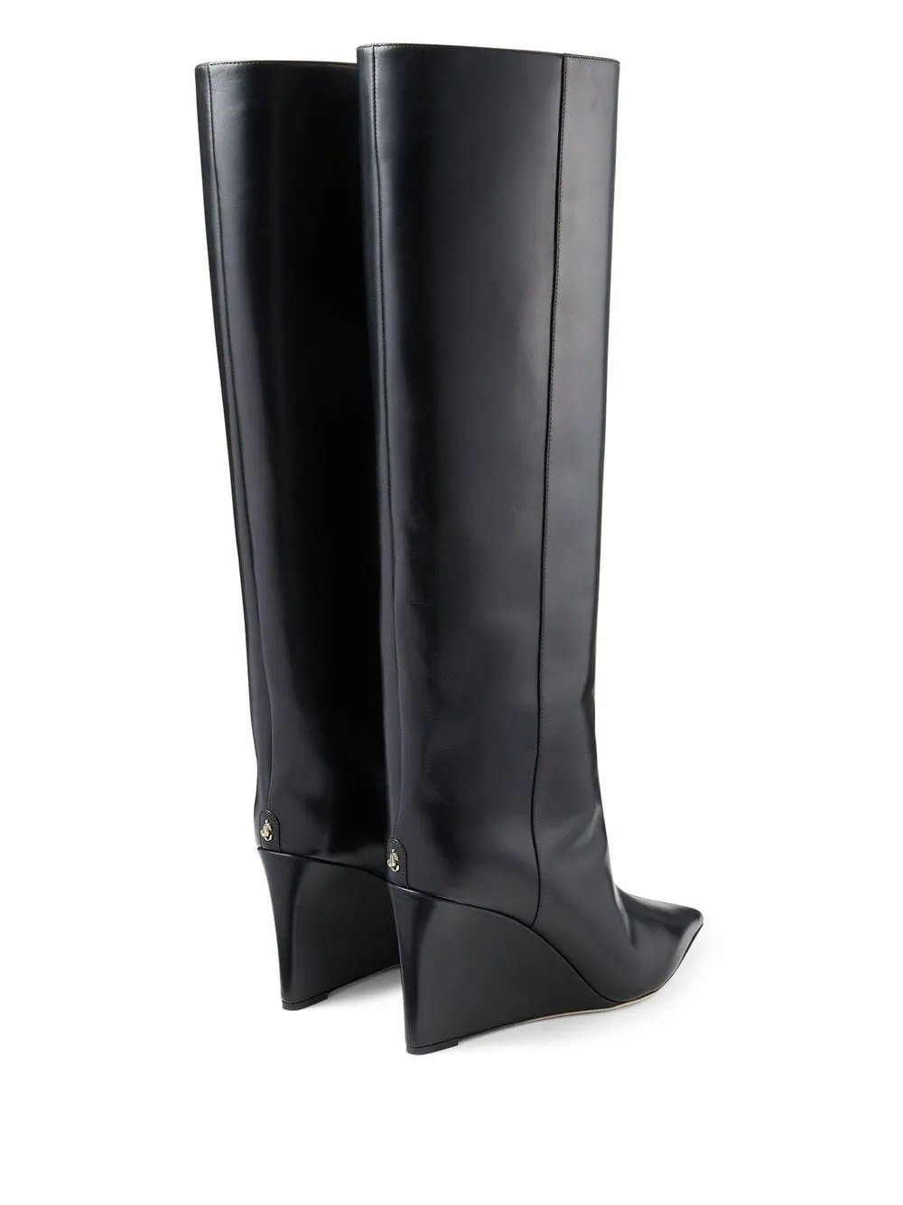 Blake85 tall leather wedge boot