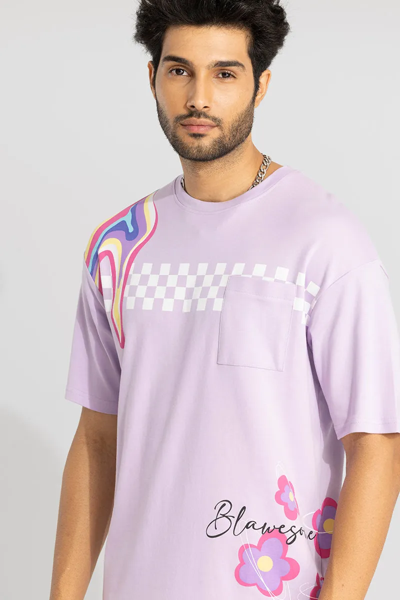 Blawesome Purple Oversized T-Shirt