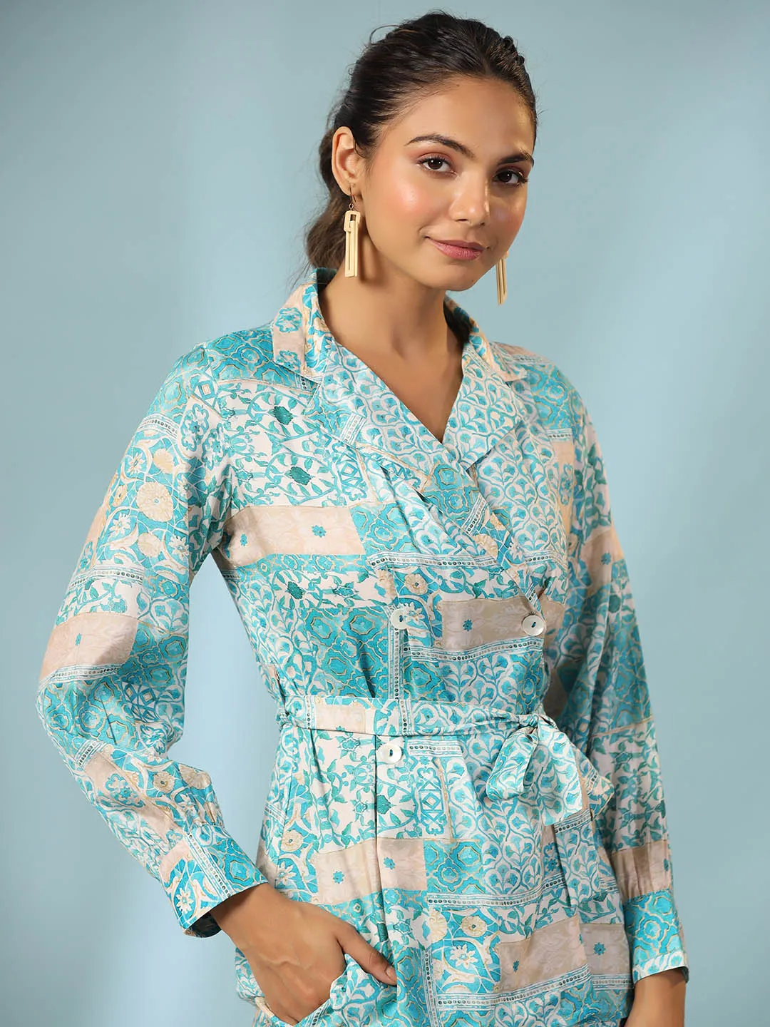 Blazer-Style Ethnic Co-ord Set