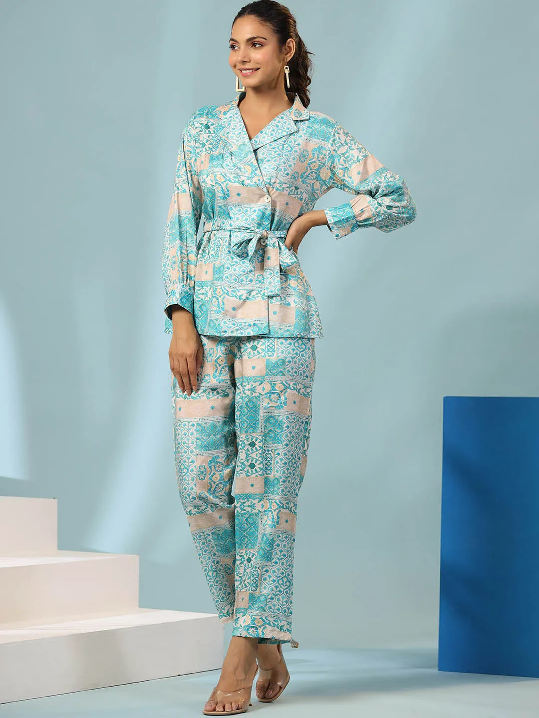 Blazer-Style Ethnic Co-ord Set