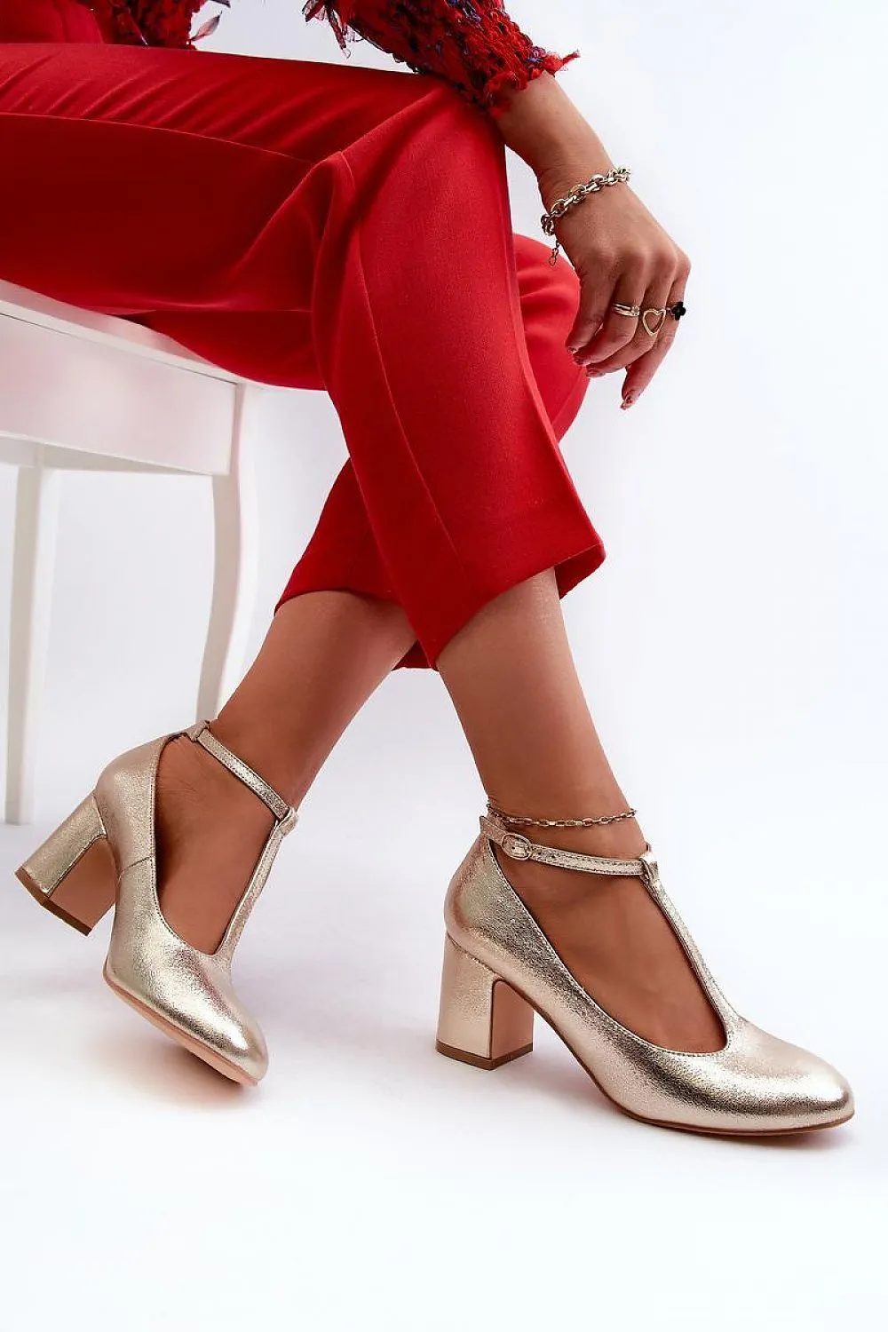 Block heel pumps Step in style