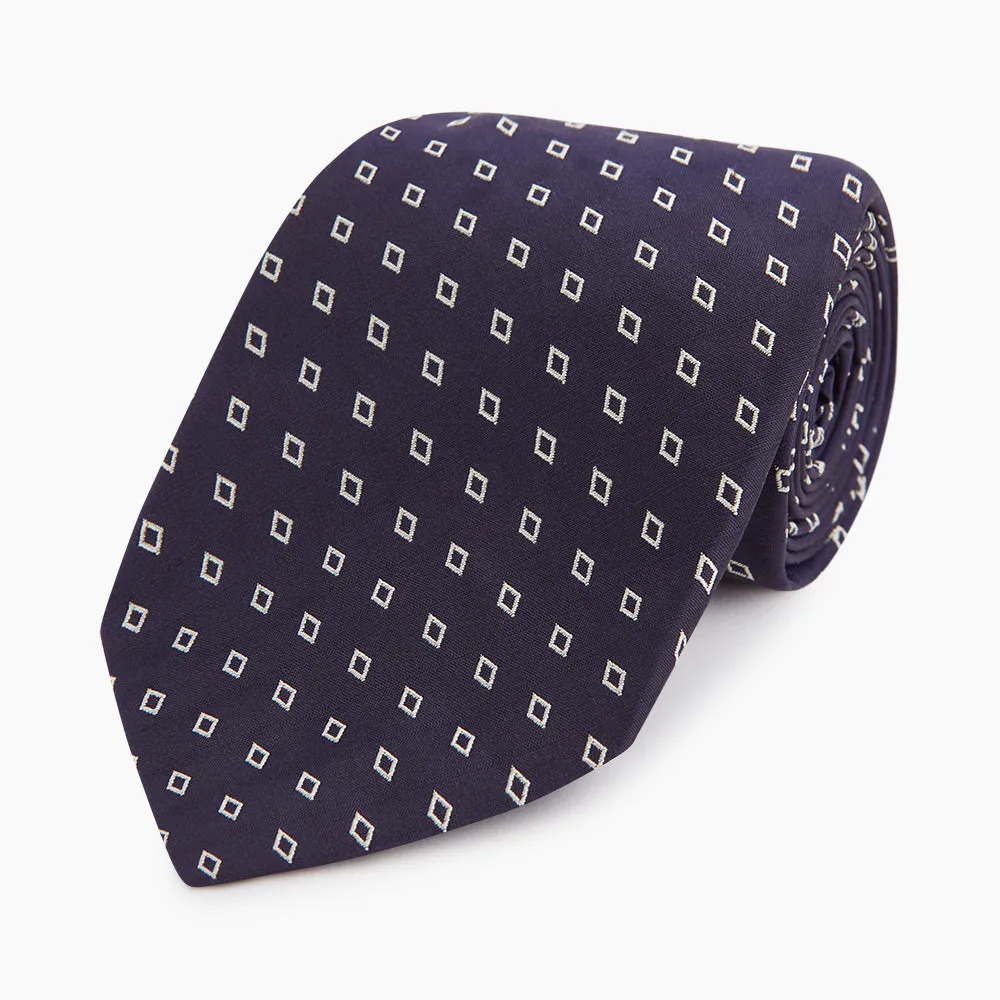 Blue Diamond Silk Tie