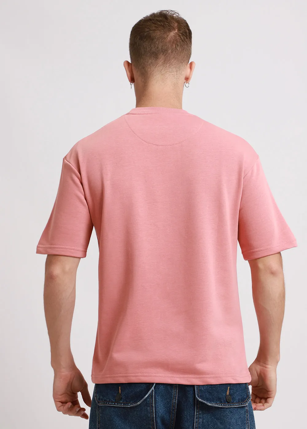 Brio Pink Oversized Basic T-shirt