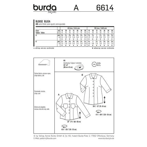 Burda Blouse 6614