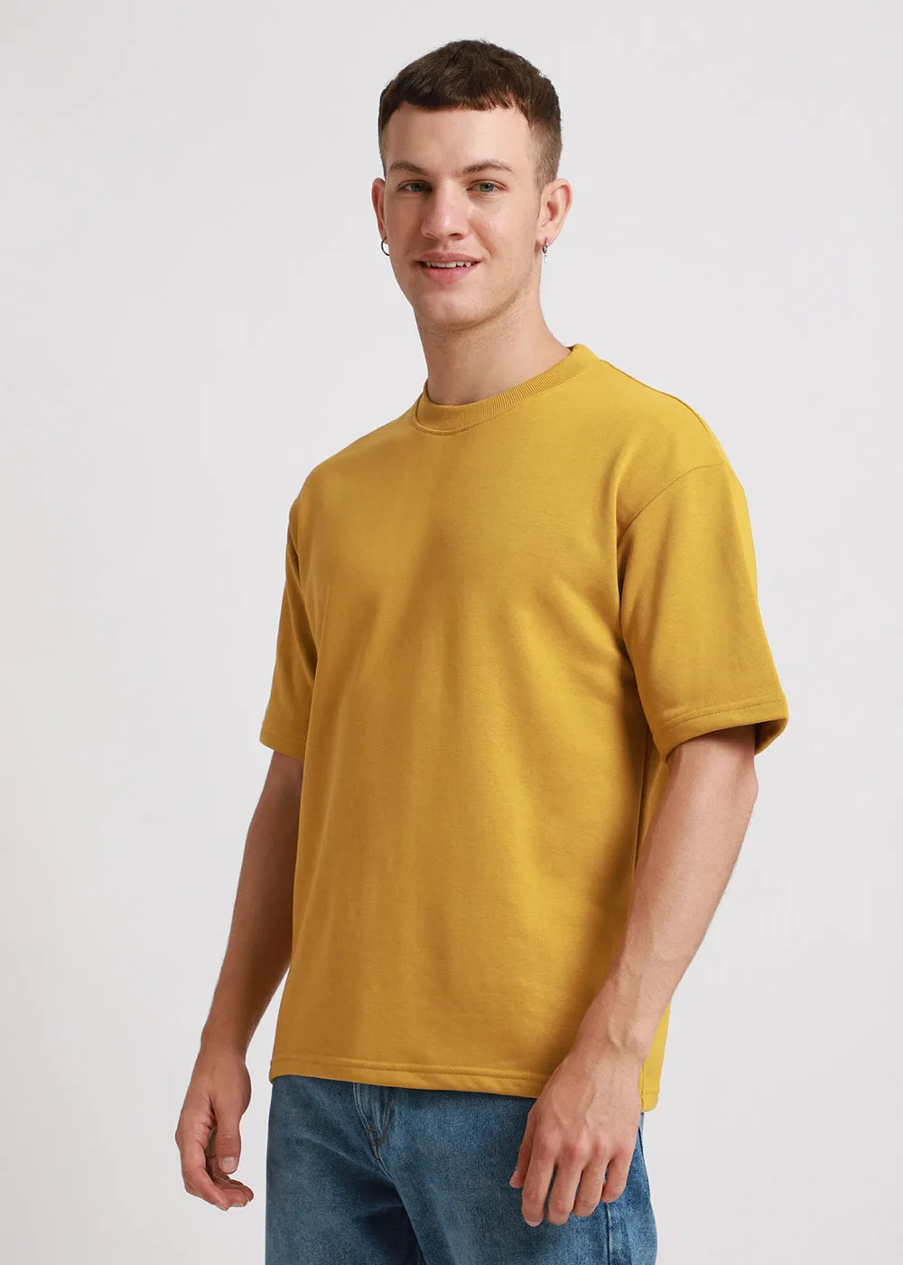 Canary Yellow Oversized Basic T-shirt