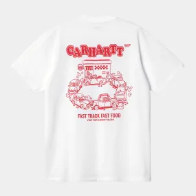 Carhartt WIP - Fast Food T-Shirt - White / Red