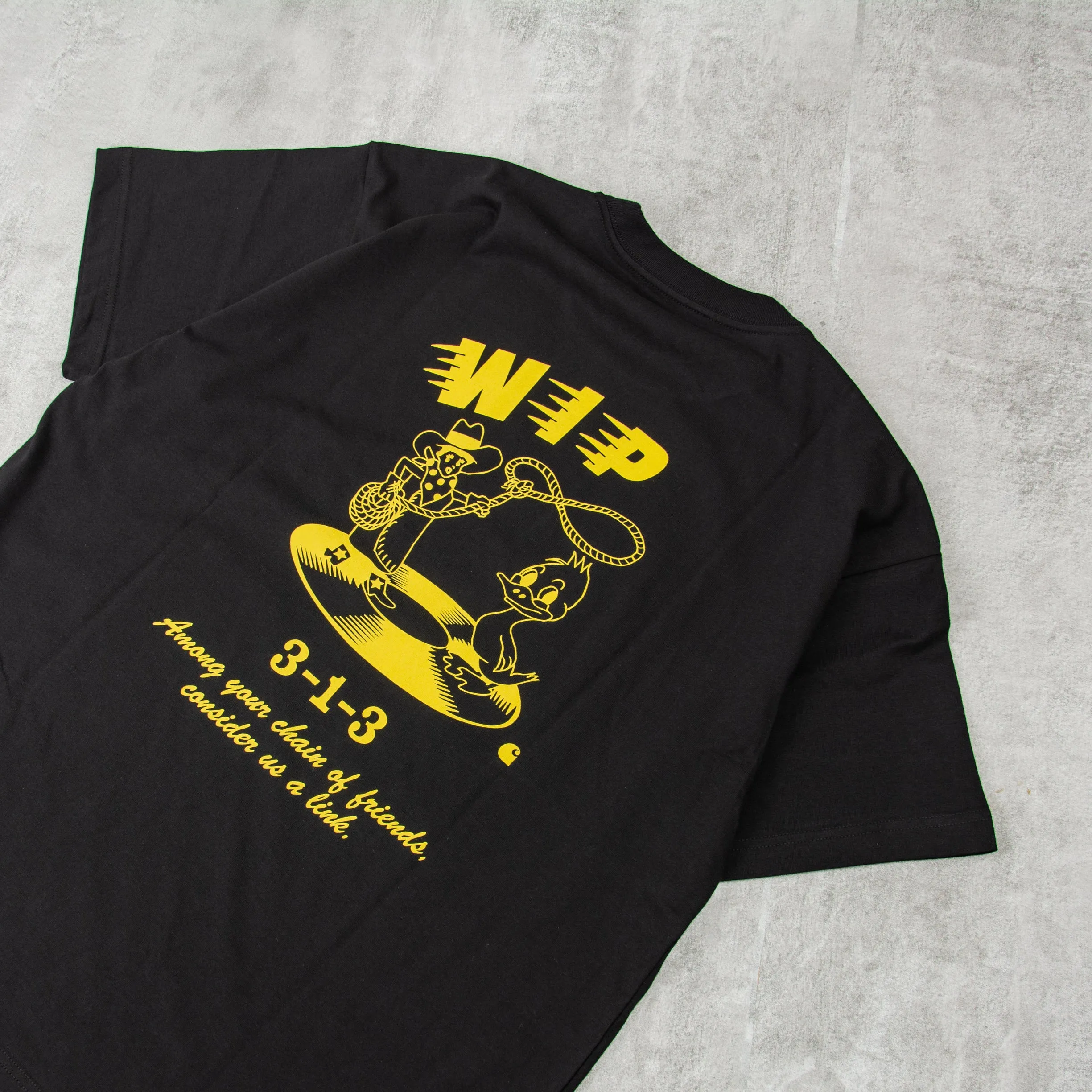 Carhartt WIP Friendship Tee - Black / Yellow