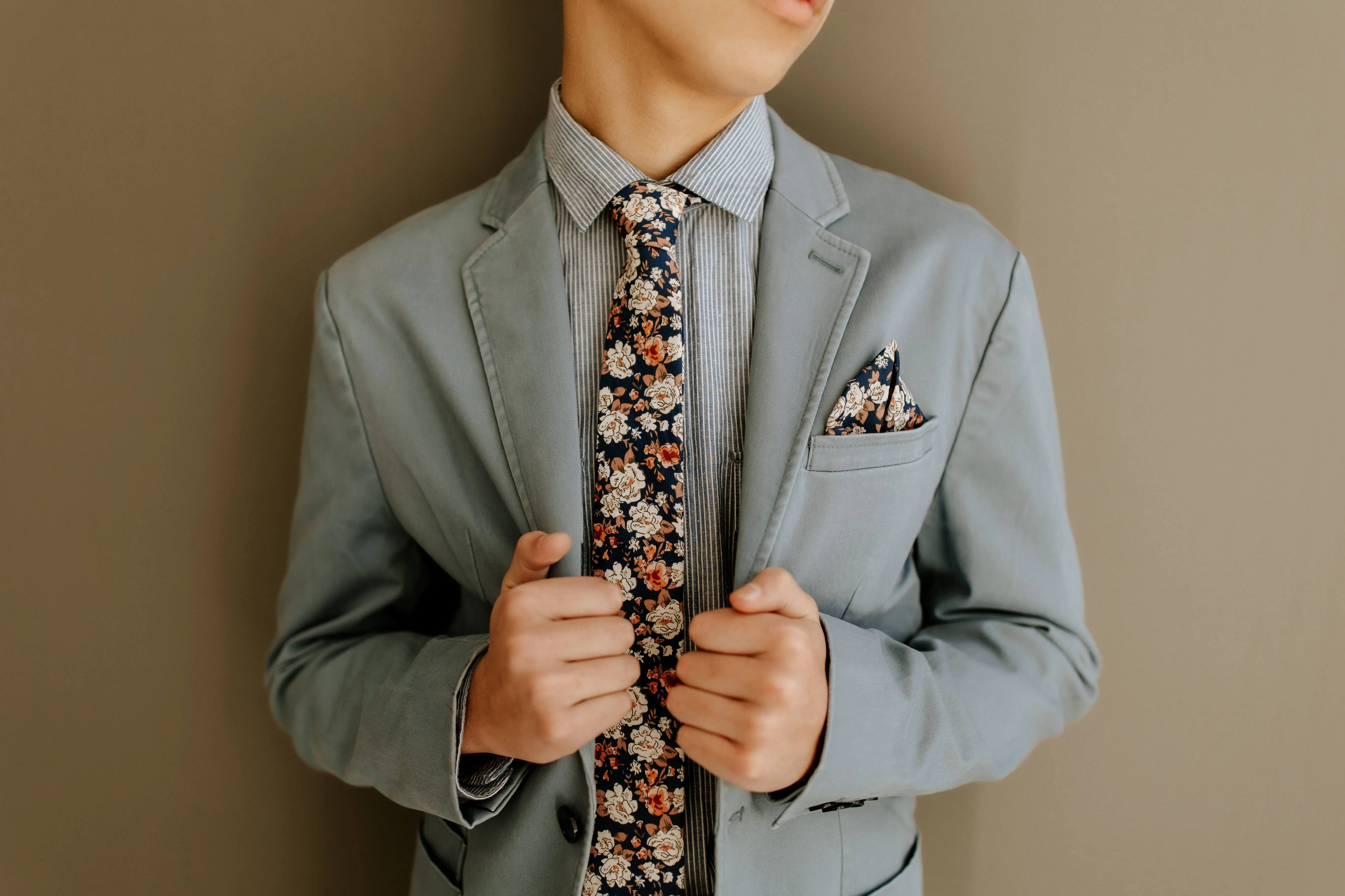 Cato Floral Cotton Pocket Square